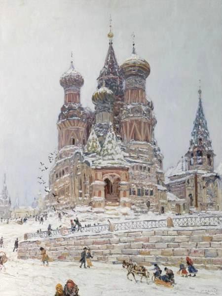 Nikolay Nikanorovich Dubovskoy Church of St. Basil oil painting picture
